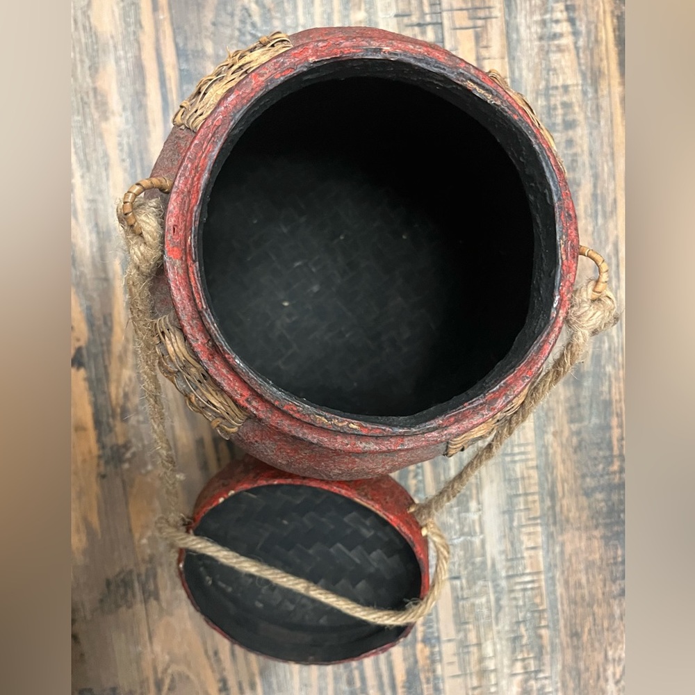 Bamboo Rice Container With Lid - Picture 4 of 13